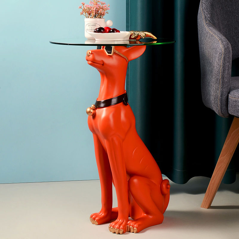 Doberman Tray Statue