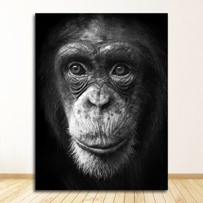 Black and White Animal Wall Art Canvas