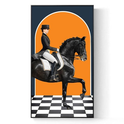 Knight Horse Canvas Art