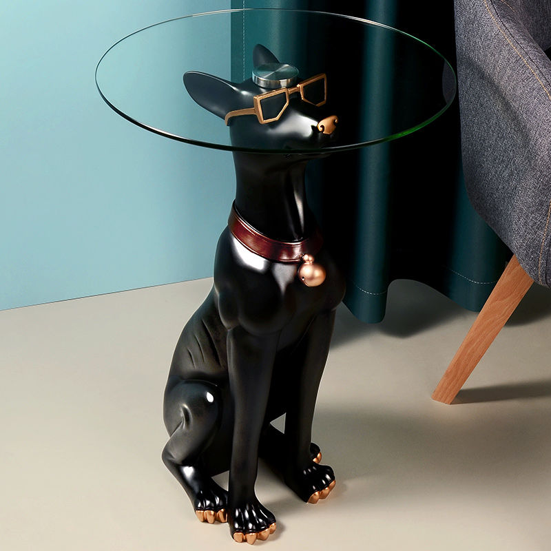 Doberman Tray Statue