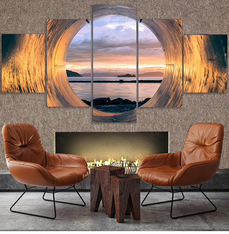 Sunset Ocean View Canvas Art