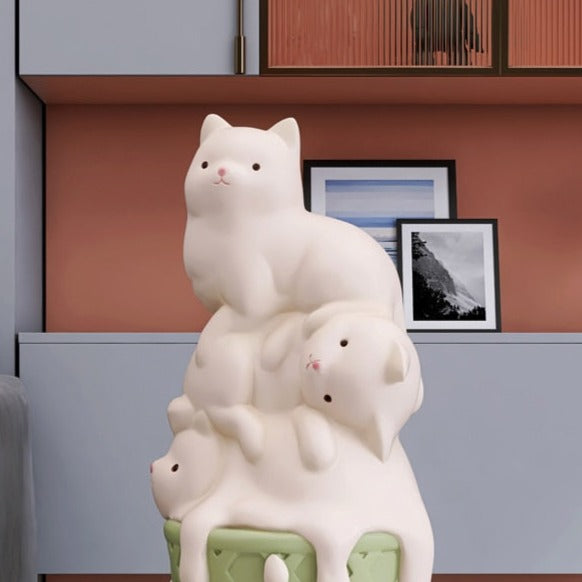 Ice Cream Cat Statue