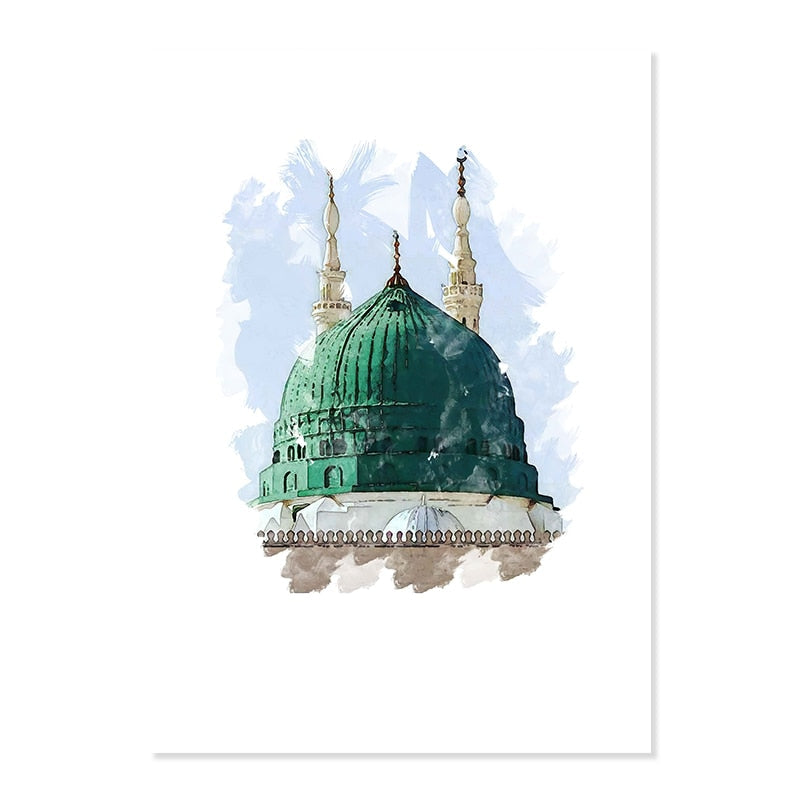 Islamic Mosque Kaaba Canvas Art