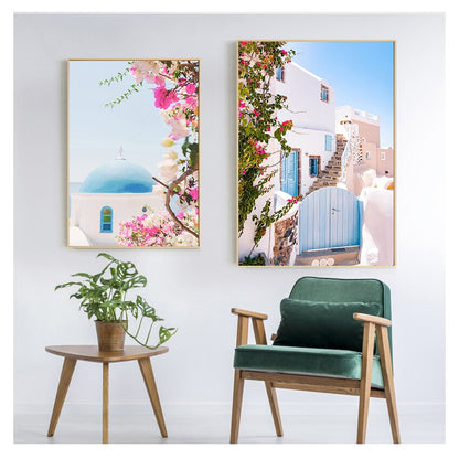 Santorini Wall Art Canvas