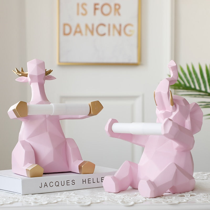 Animal Toilet Paper Holder Statue