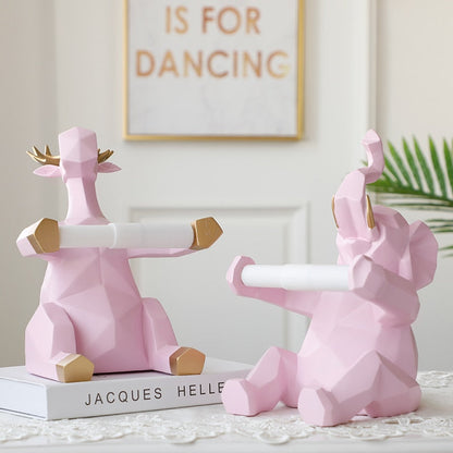 Animal Toilet Paper Holder Statue