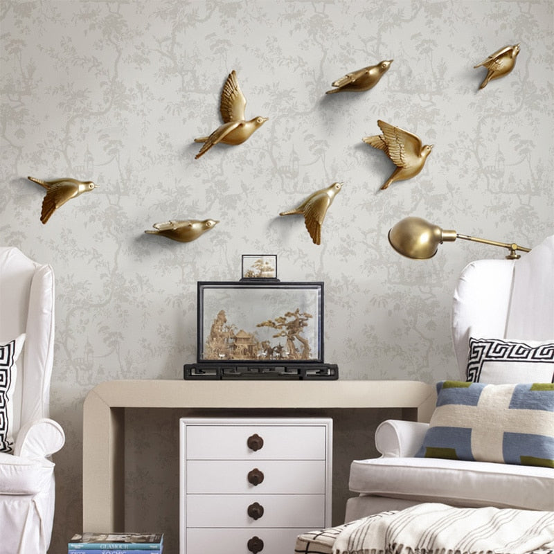 Birds Wall 3D Sticker Figurine