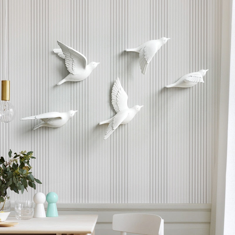 Birds Wall 3D Sticker Figurine