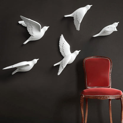 Birds Wall 3D Sticker Figurine