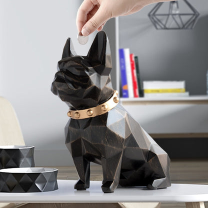 Bulldog Coin Bank Statue