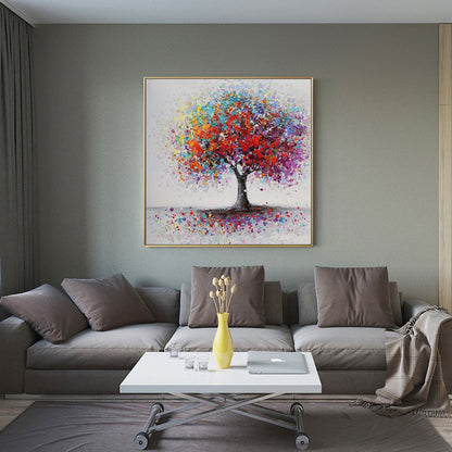 Abstract Trees Landscape Oil Painting Canvas Art