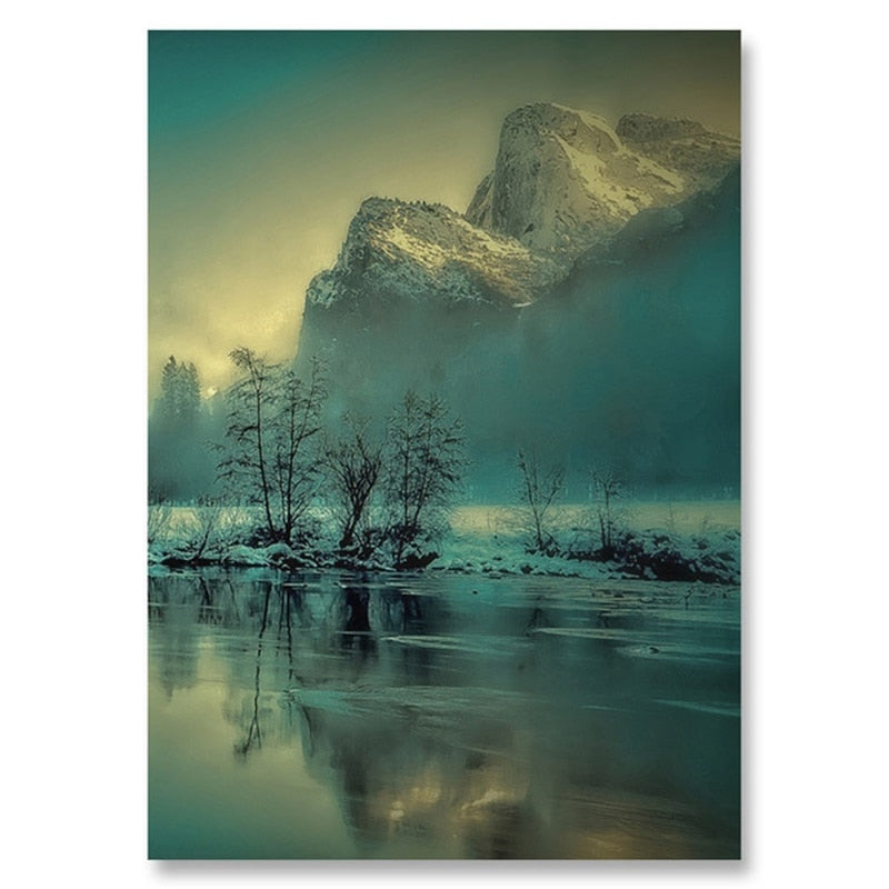 Forest Lake Canvas Art