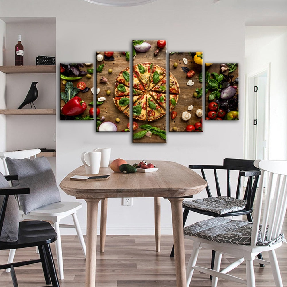 Pizza Wall Art Canvas