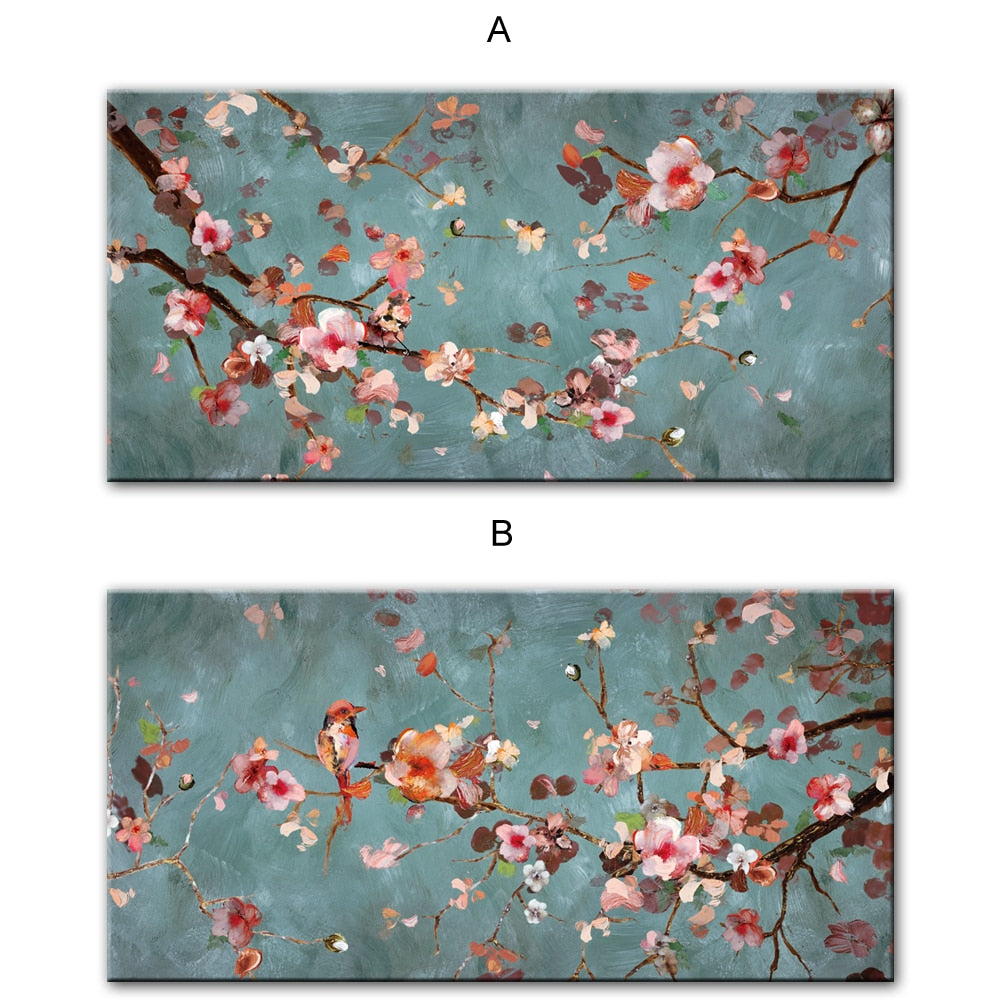 Almond Blossom Flowers Canvas Art