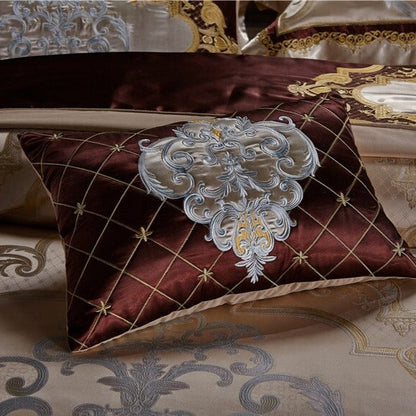 Victoria Luxury Jacquard Duvet Cover Bedding Set