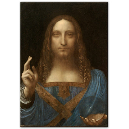 Salvator Mundi By Leonardo Da Vinci Wall Art Canvas