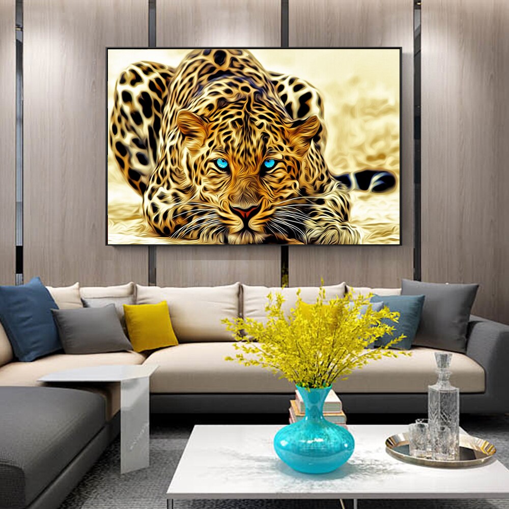 Golden Cheetah Canvas Art