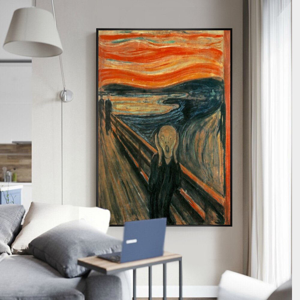 The Scream by Edvard Munch Canvas Art