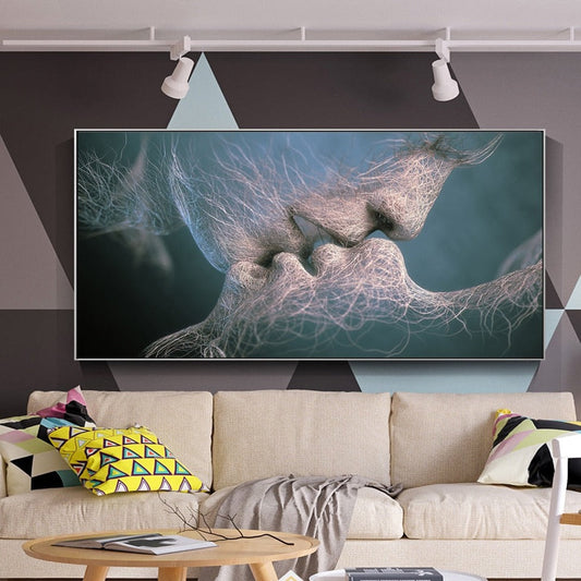 Modern Kiss Canvas Art