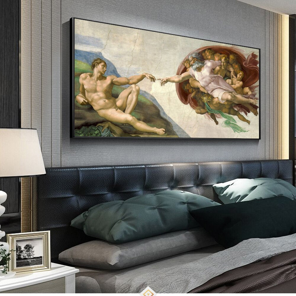 Creation of Adam Canvas Art