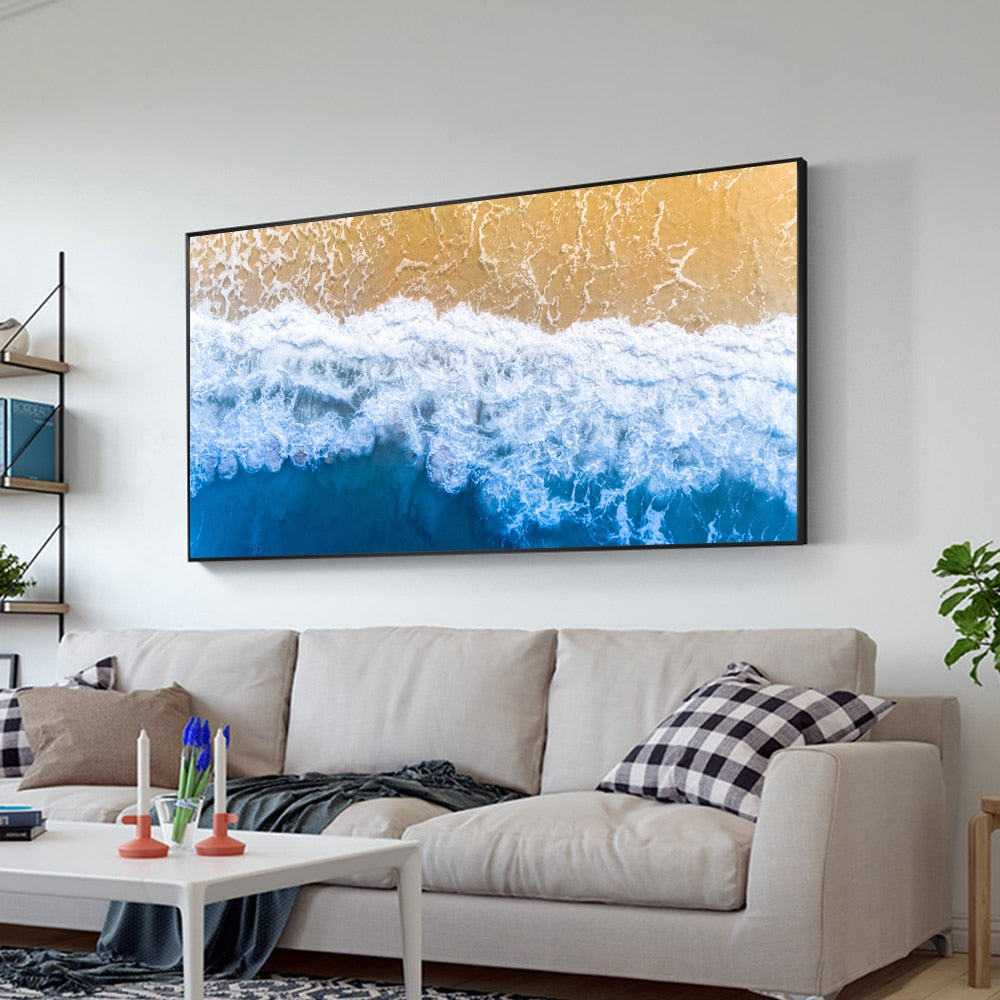 Abstract Wave Canvas Art