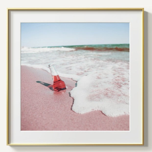 Blue Sky Sea Lighthouse Clouds Canvas Art