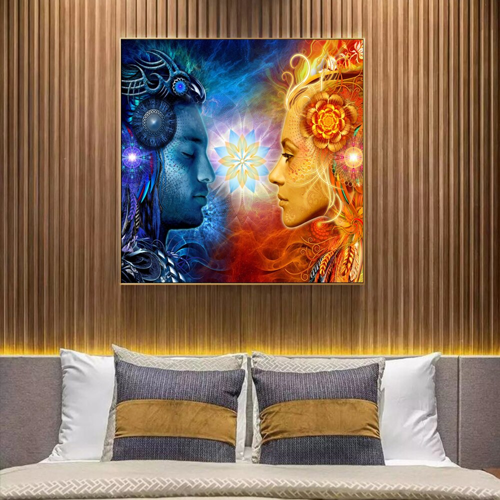 Tantra Shiva And Shakti Canvas Art