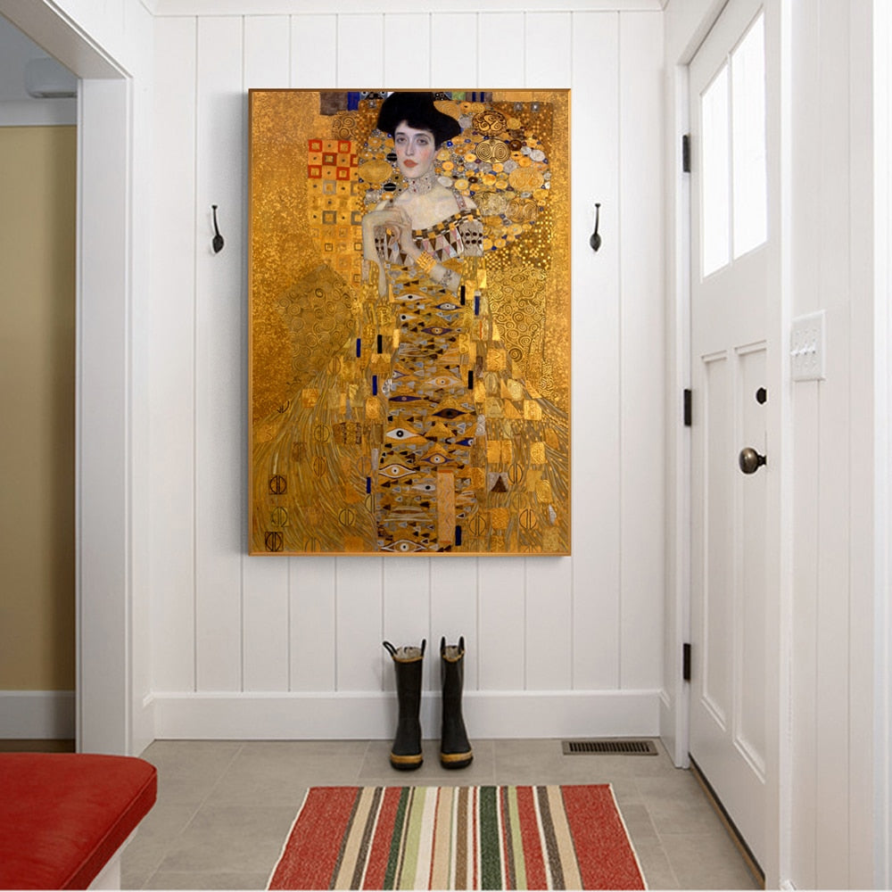 Portrait of Adele Bloch-Bauer I by Gustav Klimt Canvas Art