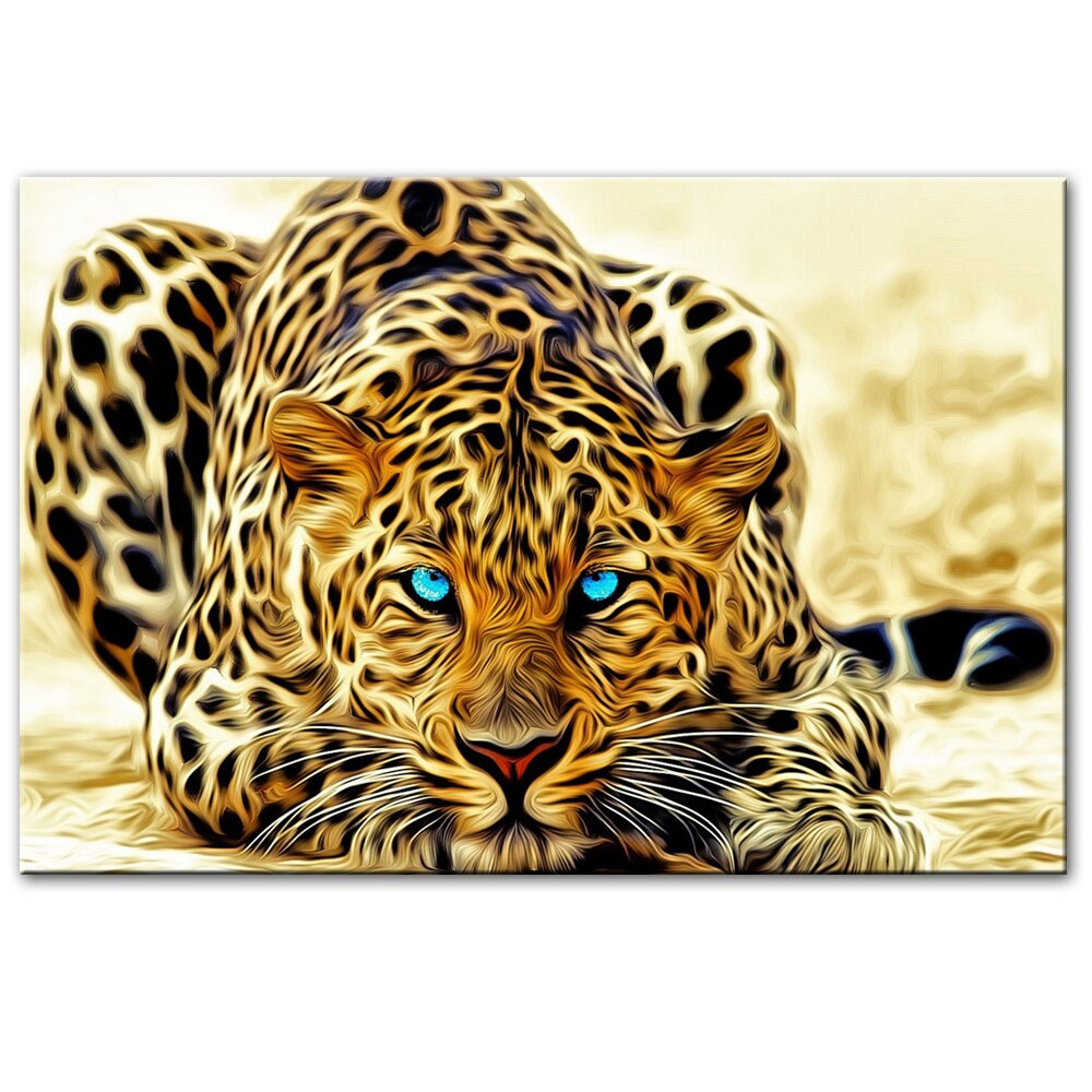 Golden Cheetah Canvas Art