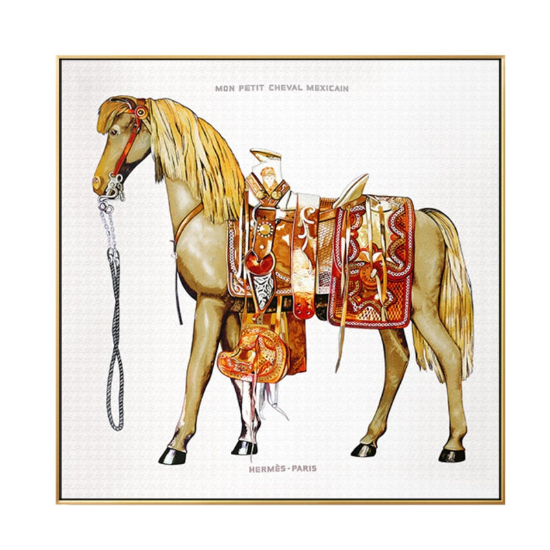 Saudi Classic Horse Canvas Art