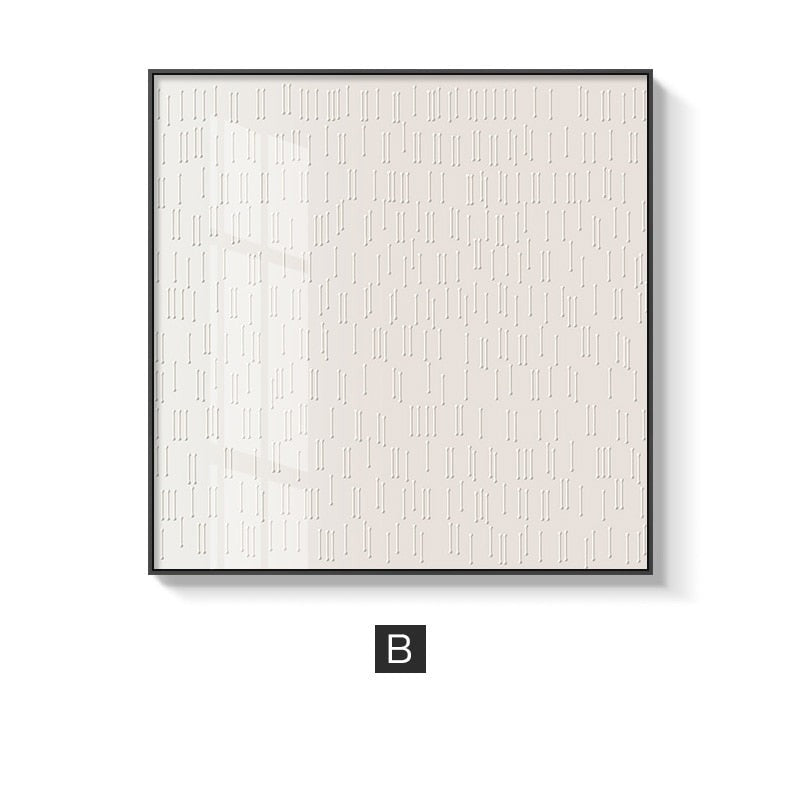 Black White Gray Abstract Canvas Art