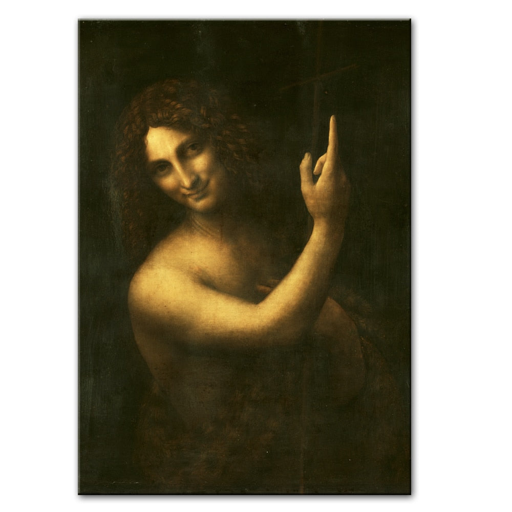 St. John the Baptist by Leonardo Da Vinci Canvas Art