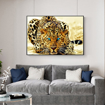 Golden Cheetah Canvas Art