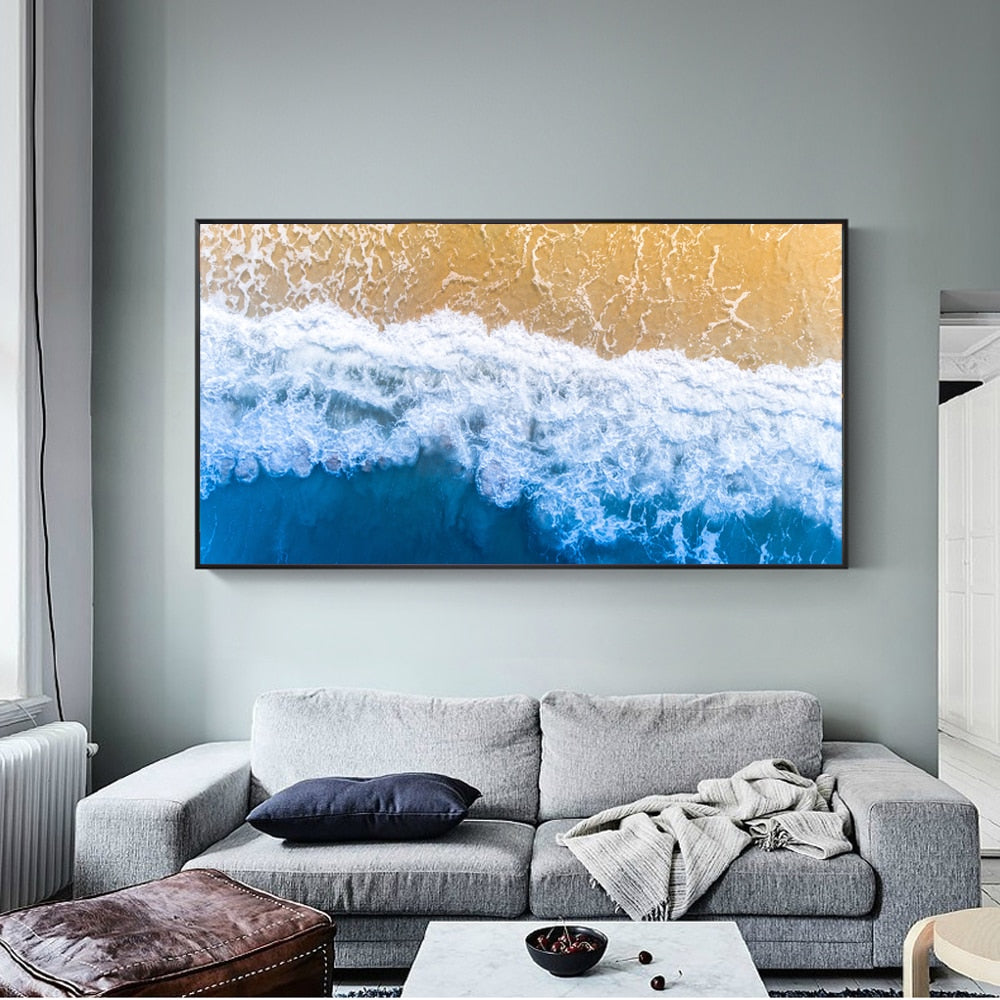 Abstract Wave Canvas Art