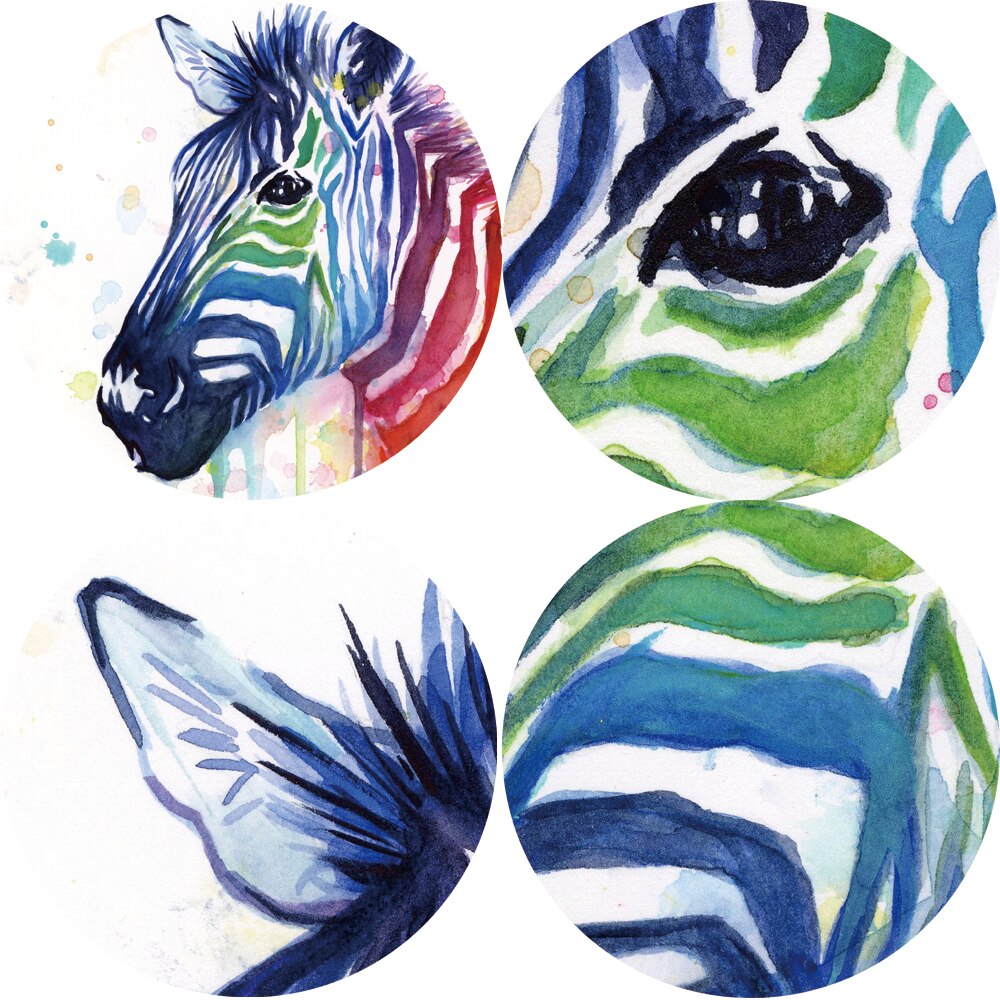 Watercolor Zebra Canvas Art