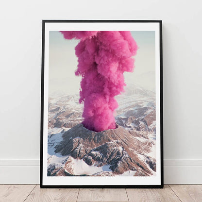 Pink Eruption Canvas Art