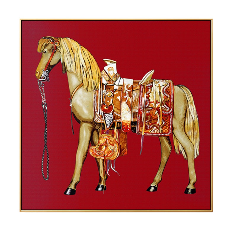 Saudi Classic Horse Canvas Art