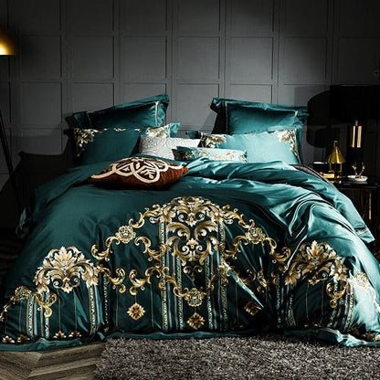 Oracle Luxury Embroidery Duvet Cover Bedding Set