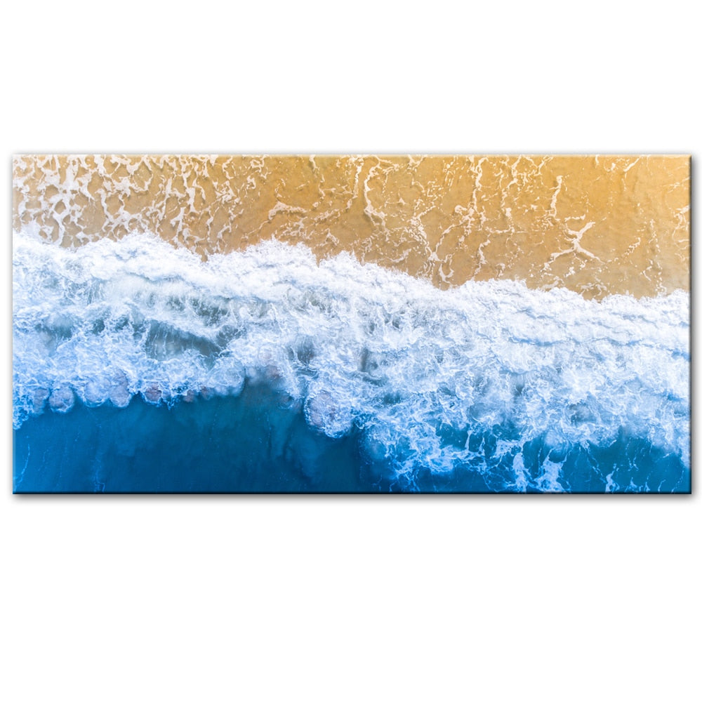 Abstract Wave Canvas Art