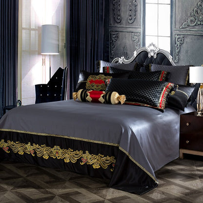 Vulcan Jacquard Duvet Cover Bedding Set