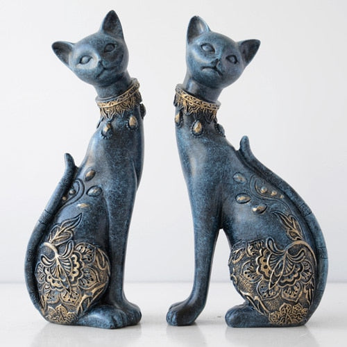 Cat Couple Statue