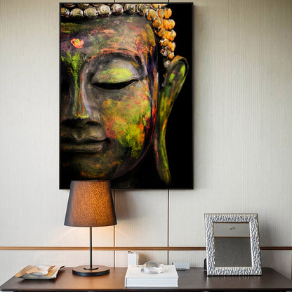 Buddha Face Wall Art Canvas