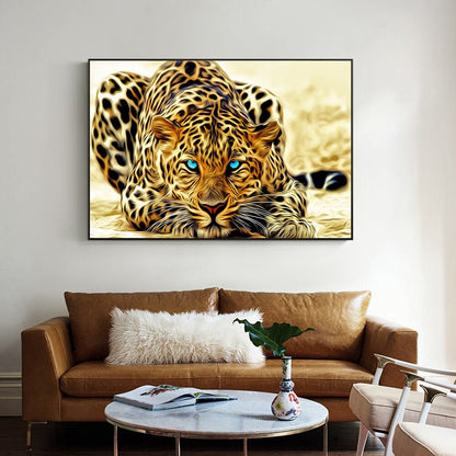 Golden Cheetah Canvas Art