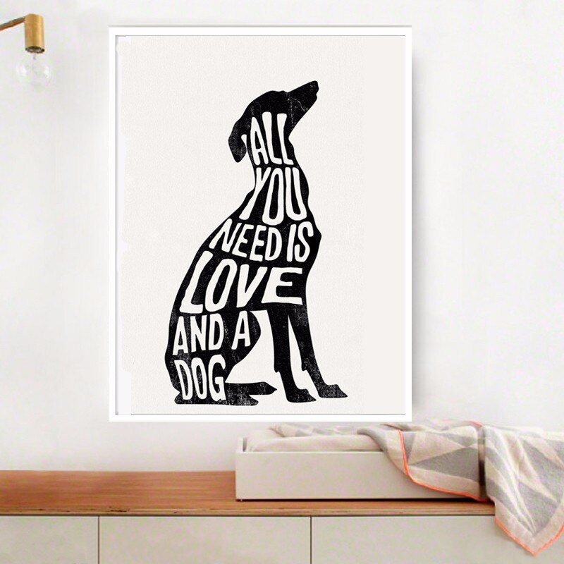 All You Need Is Love And A Dog Canvas Art