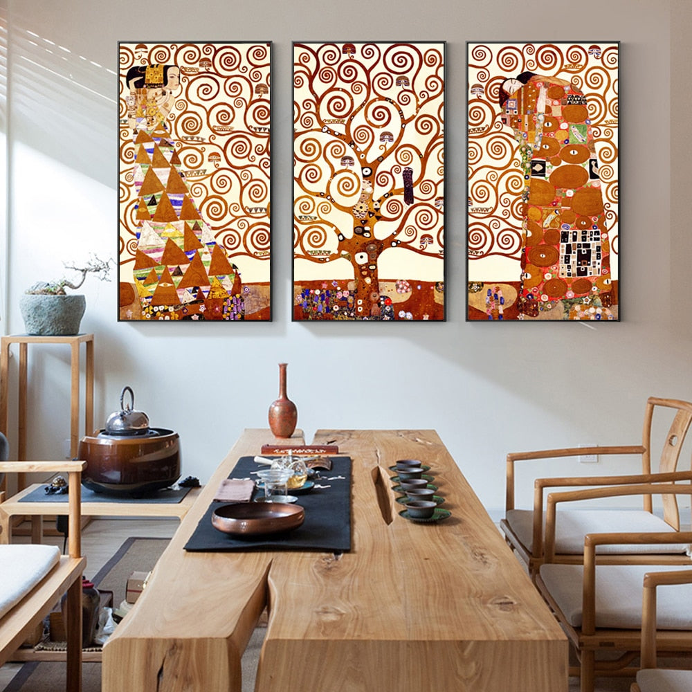 Gustav Klimt Kiss Canvas Art