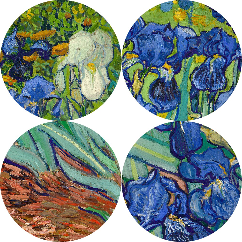 Irises Flowers by Van Gogh Canvas Art