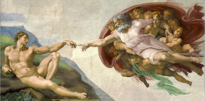 Creation of Adam Canvas Art