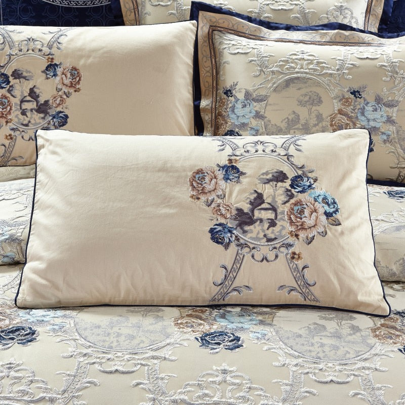 Charlotte Luxury Royal Jacquard Duvet Cover Bedding Set