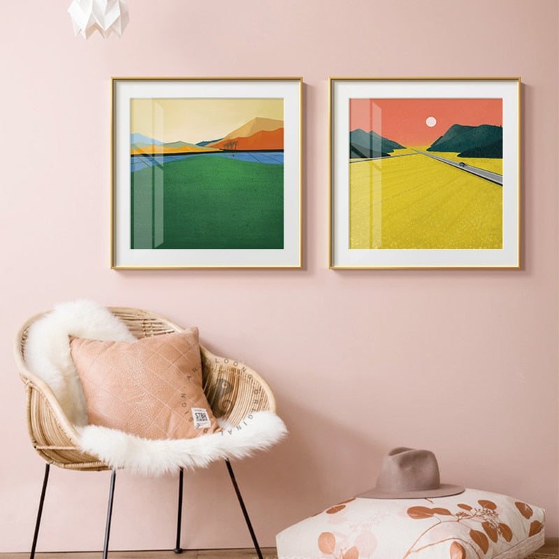 Abstract Landscape Canvas Art