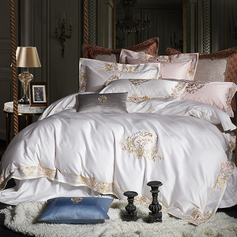 Estelle Luxury Egyptian Cotton Duvet Cover Bedding Set